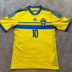 Zlatan Ibrahimović Sweden Home Jersey 2014